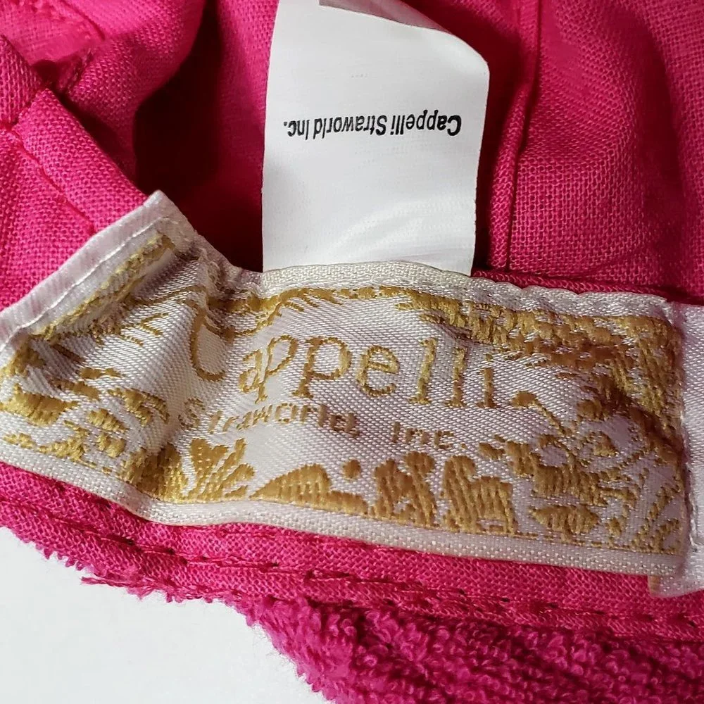 NWT‎ Cappelli Pink Terrycloth Floppy Beach Cap OS
